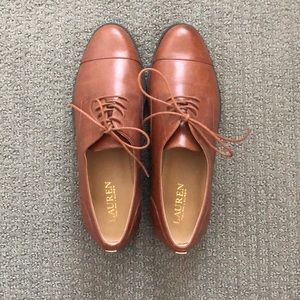 Ralph Lauren Maryna Cap Toe Leather Derby